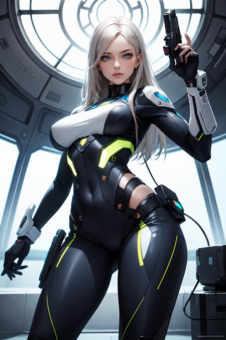 396446-2000895382-ultra realistic, ((gorgeous)), Science Fiction art, highres, 1girl, (full torso photo), (laser pistol), light skin, ultra-detail.png